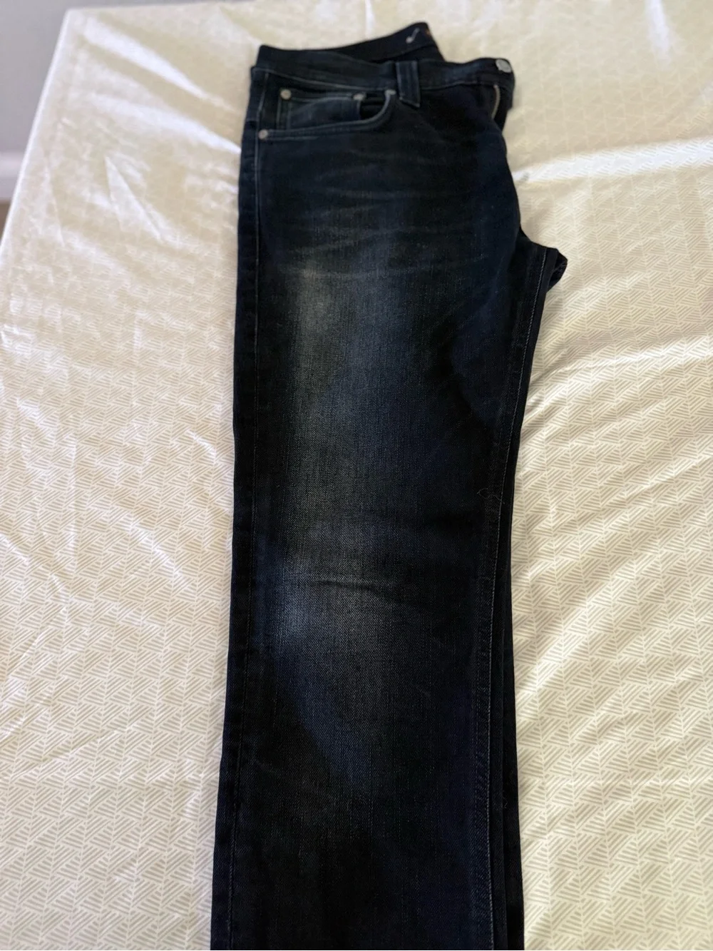 Nudie Jeans Slim Straight Black Wash Jeans